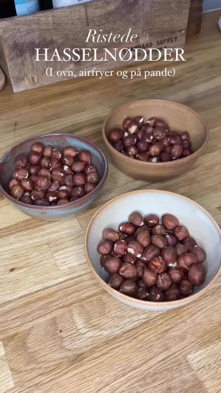 Ristede hasselnødder