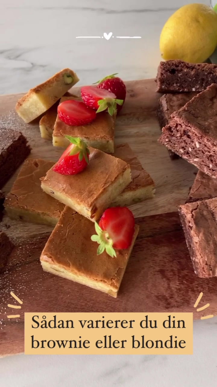 Sådan varierer du din brownie eller blondie